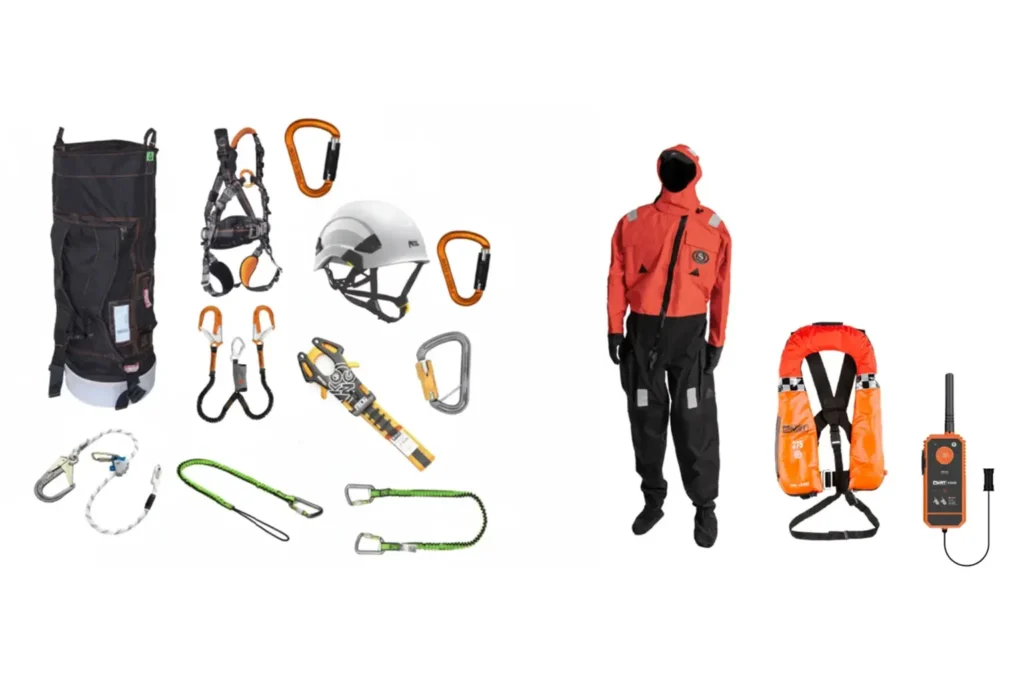 Offshore working at heioght hire equipment
